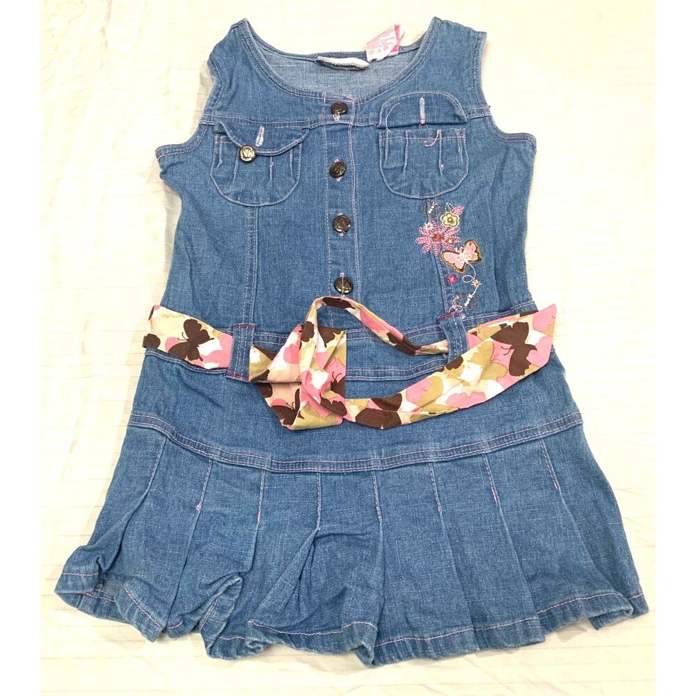 NO KIDDING GIRLS JEANS DRESS SIZE 4T